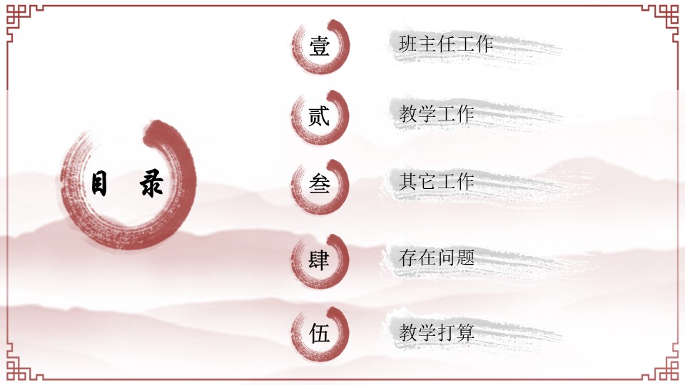 创意水墨中国风ppt模板