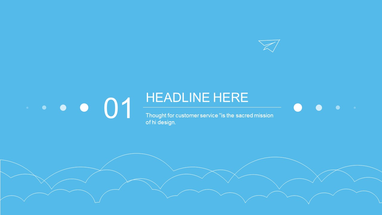 蓝色简约时尚设计ppt模板