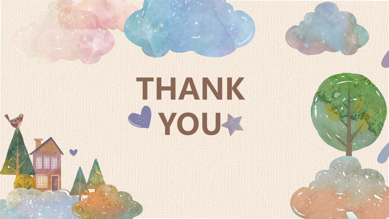 清新可爱卡通ppt模板