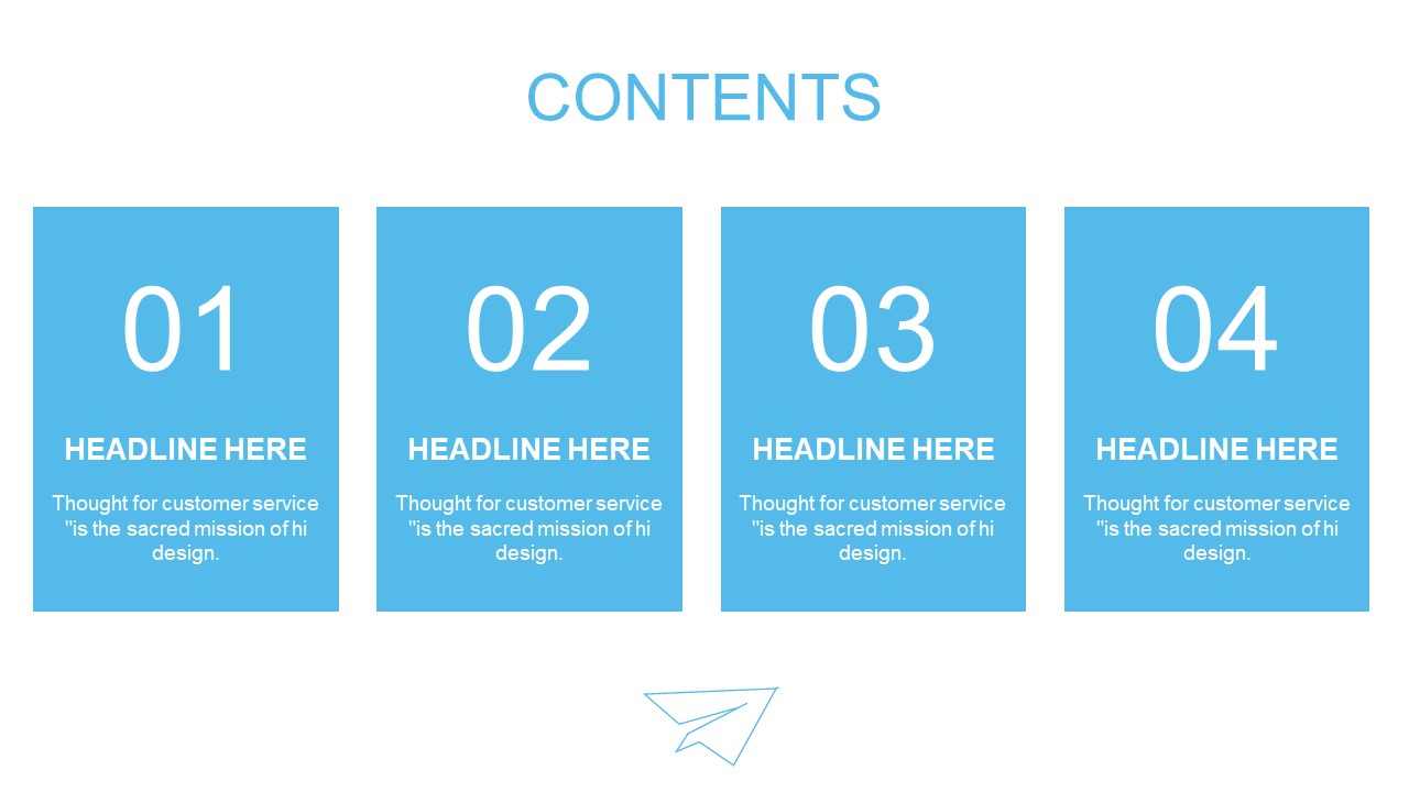 蓝色简约时尚设计ppt模板