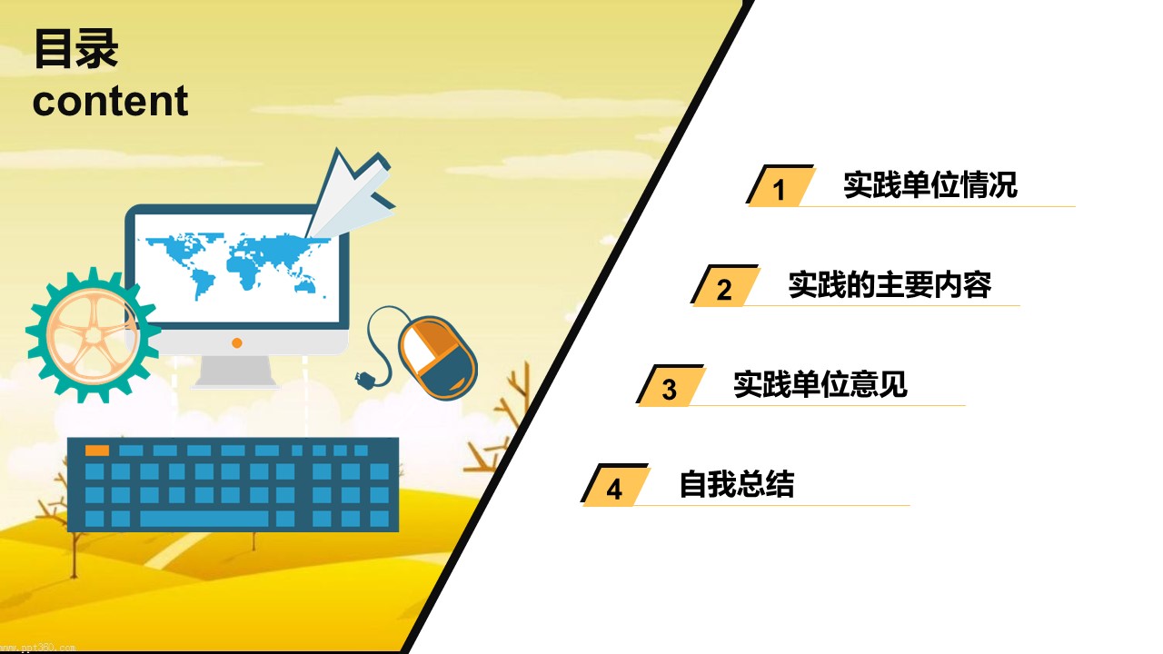 艺术实践报告PPT模板