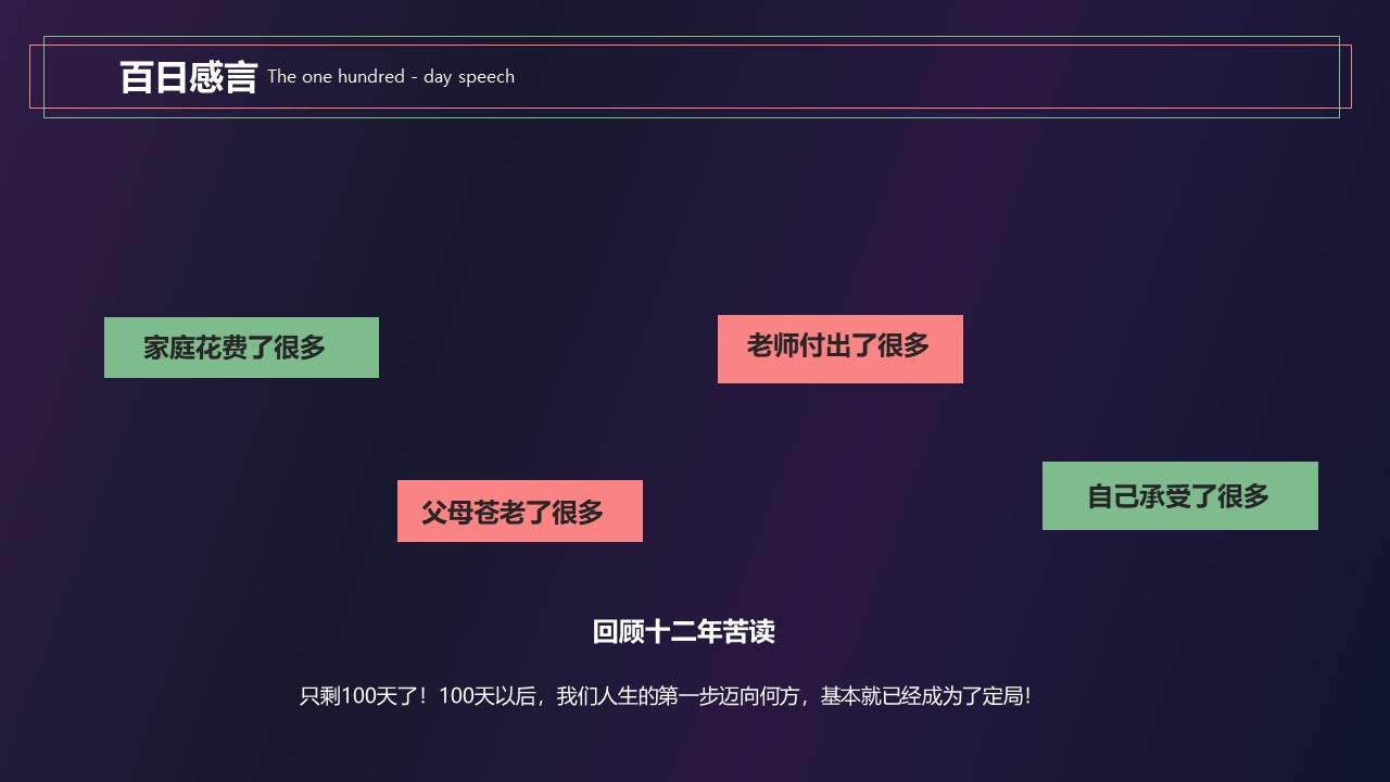 高三冲刺家长会ppt模板