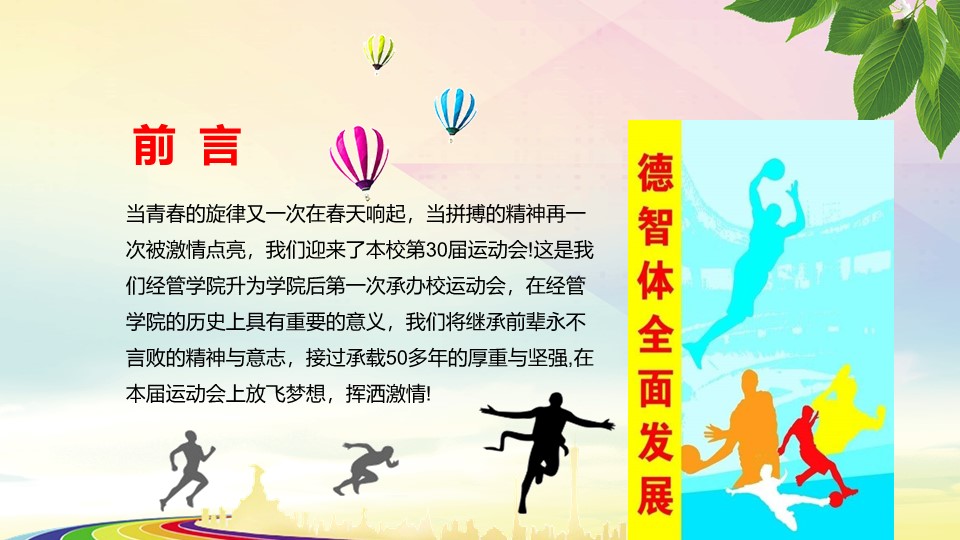 幼儿园运动会方案策划ppt模板