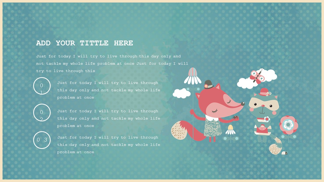 简约扁平化通用ppt模板