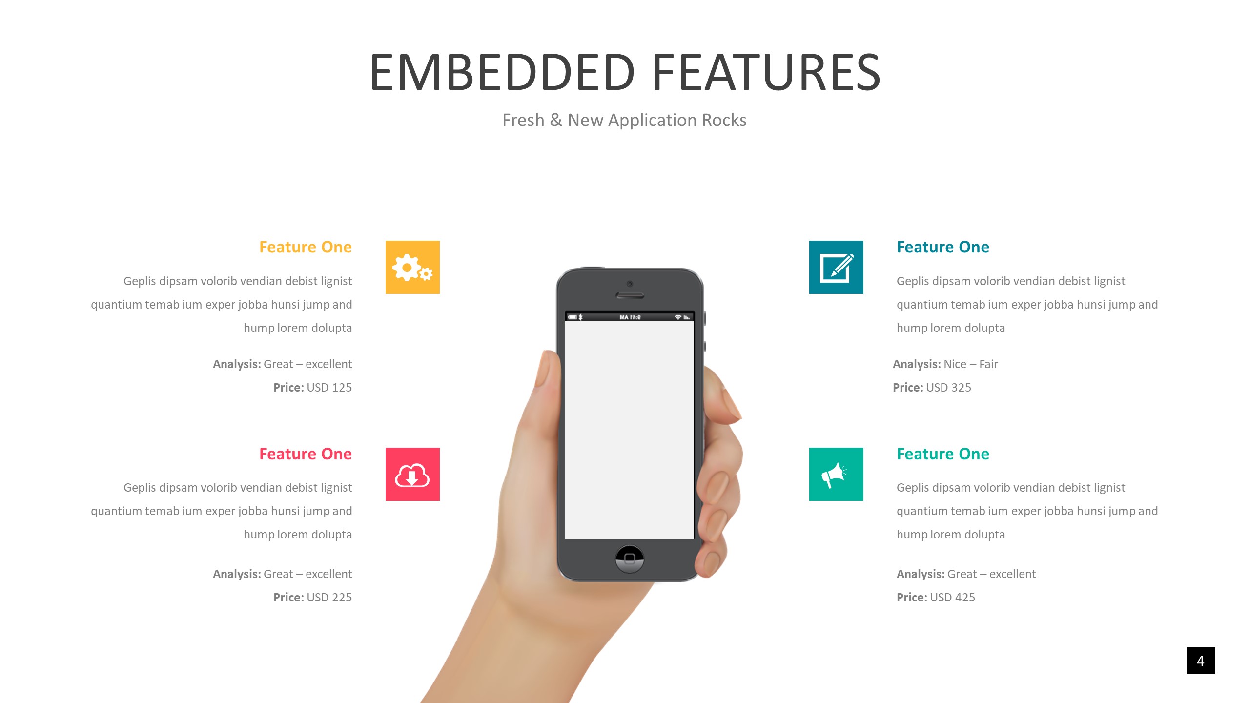 手机应用展示ppt模板