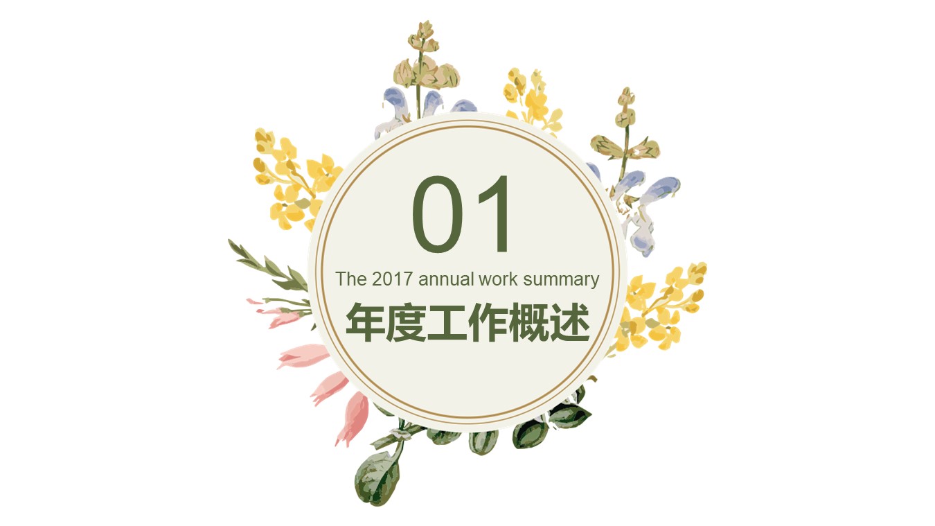 唯美清爽ppt模板