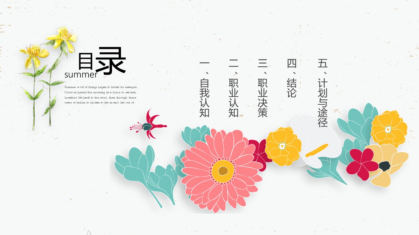 大学生职业规划大赛ppt模板