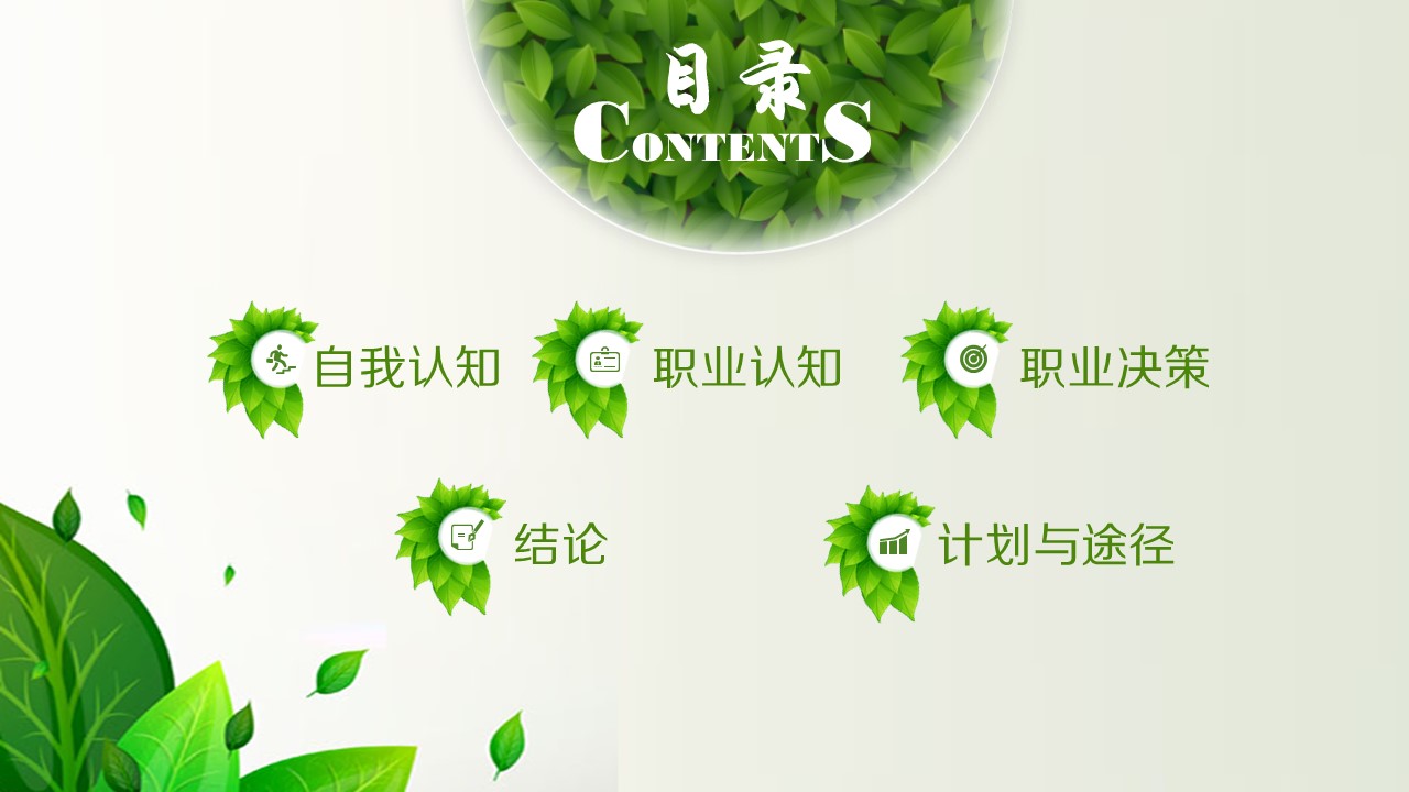 体育职业规划书ppt模板