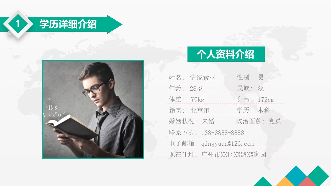 电气大学生职业规划ppt模板