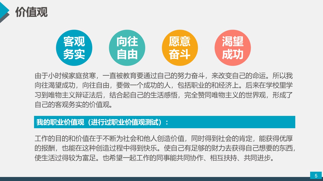 会计学生职业规划ppt模板