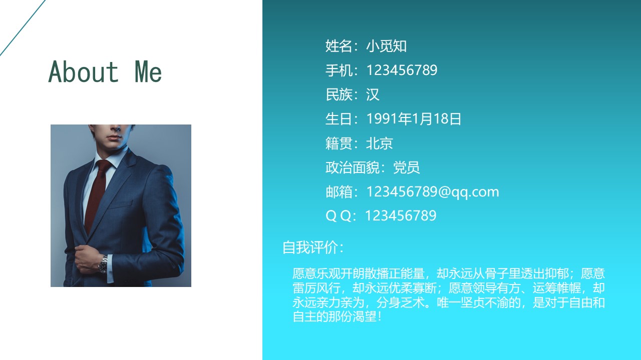 会计系职业规划ppt模板