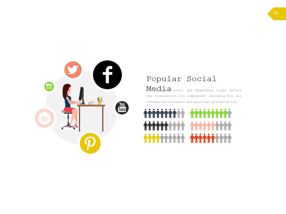 简约欧美风产品ppt模板