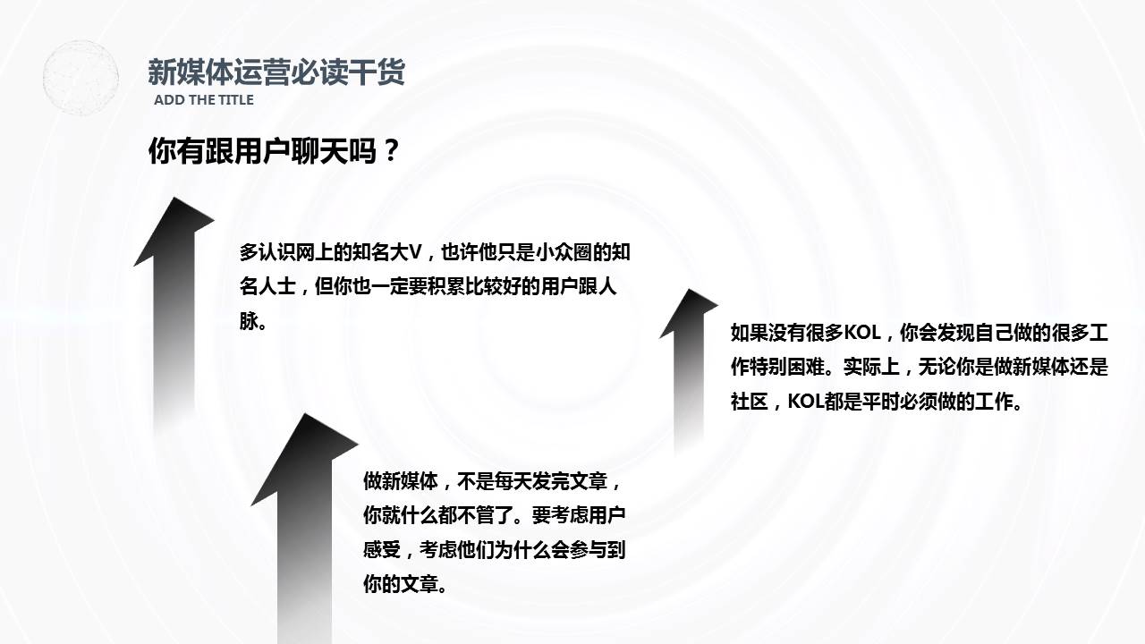 新媒体运营必读干货ppt模板
