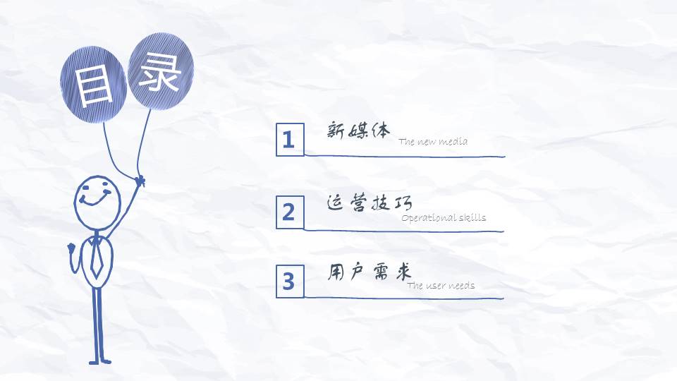 简约简洁新媒体运营必读干货ppt模板