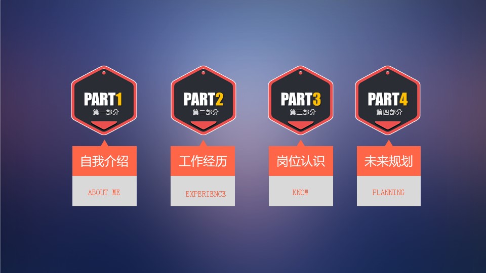 精品英文面试ppt模板