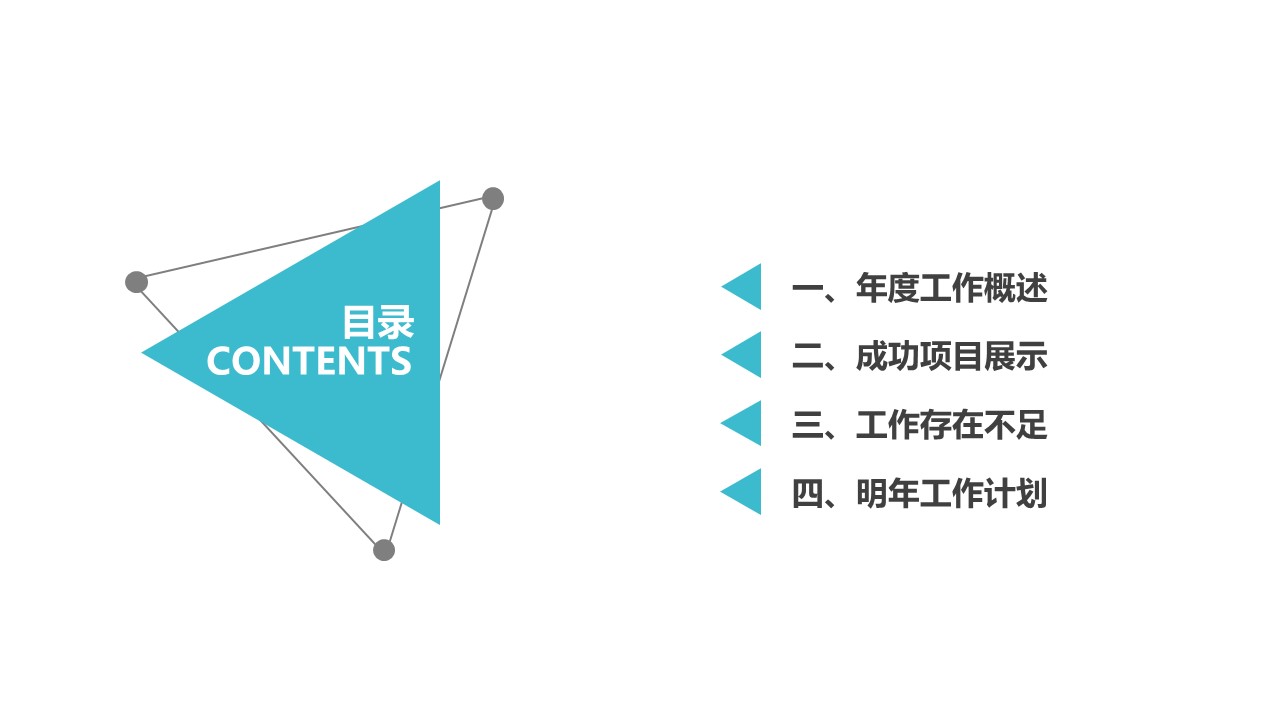 清爽简单ppt模板