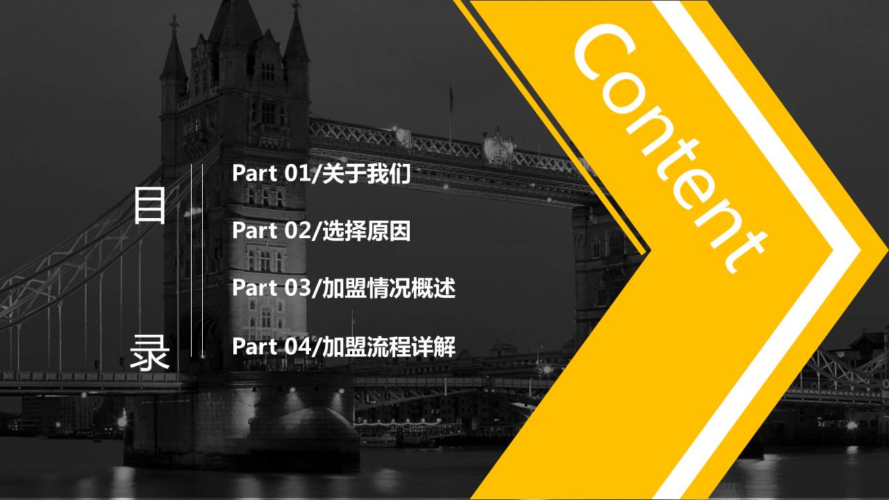 简约加盟连锁经营招商ppt模板