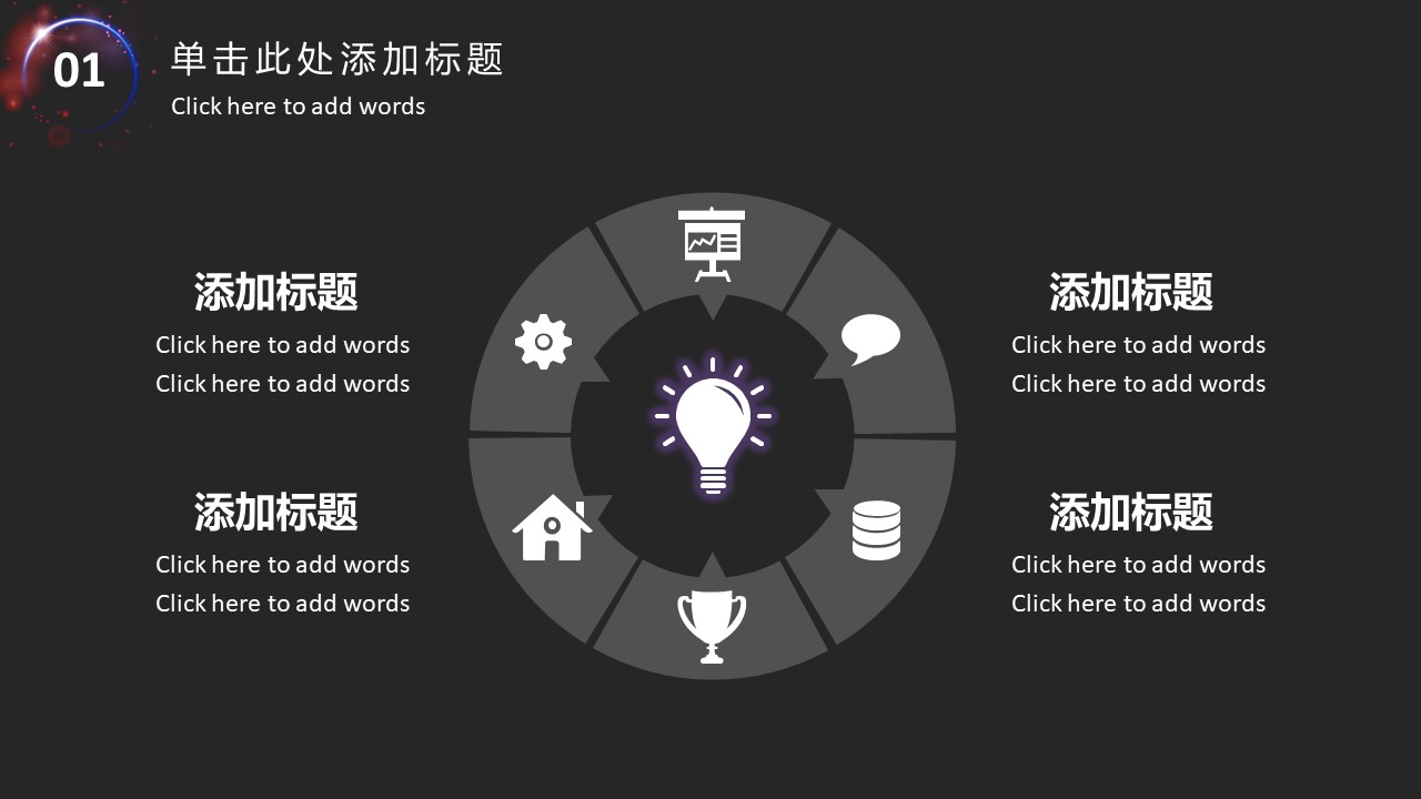 区块链行业ppt模板