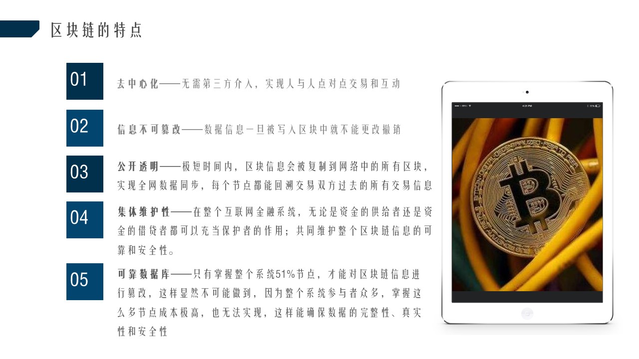 区块链简介PPT模板