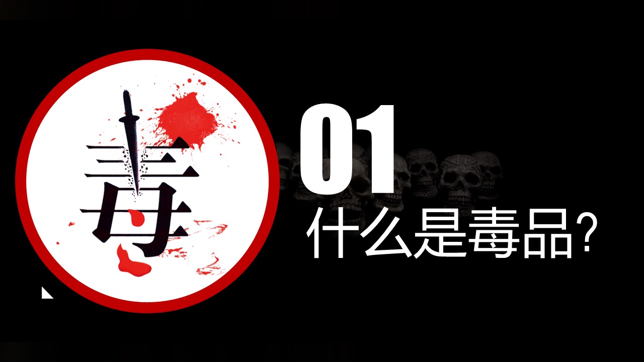 禁毒教育班会课ppt模板