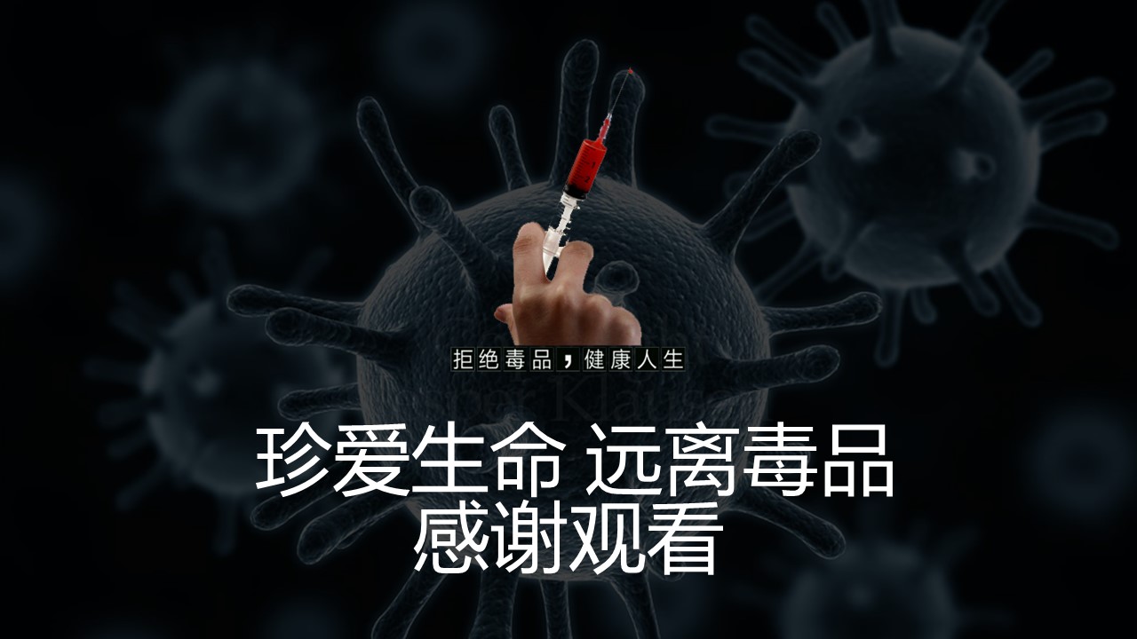 禁毒教育班会课ppt模板