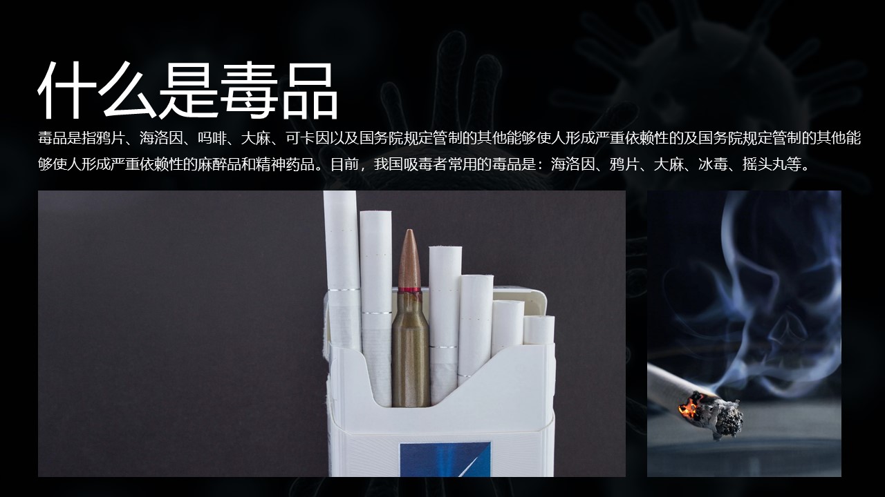 禁毒教育班会课ppt模板