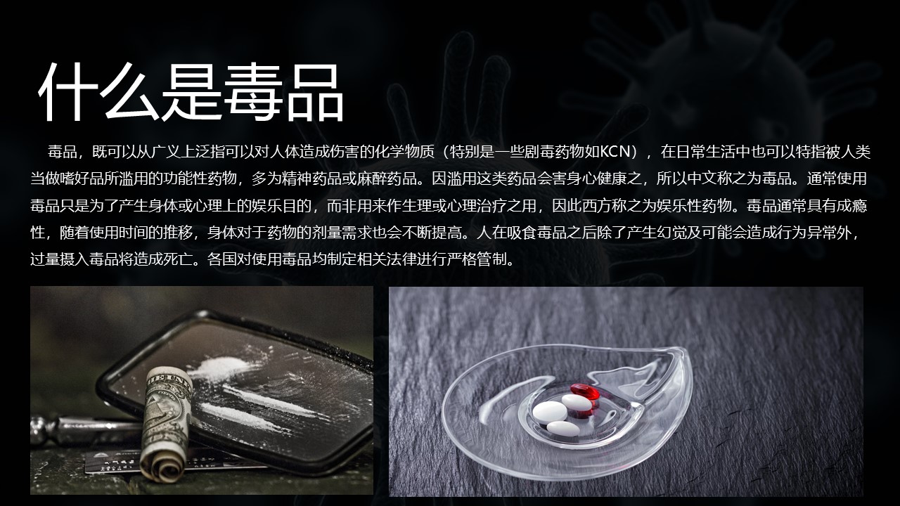 禁毒教育班会课ppt模板