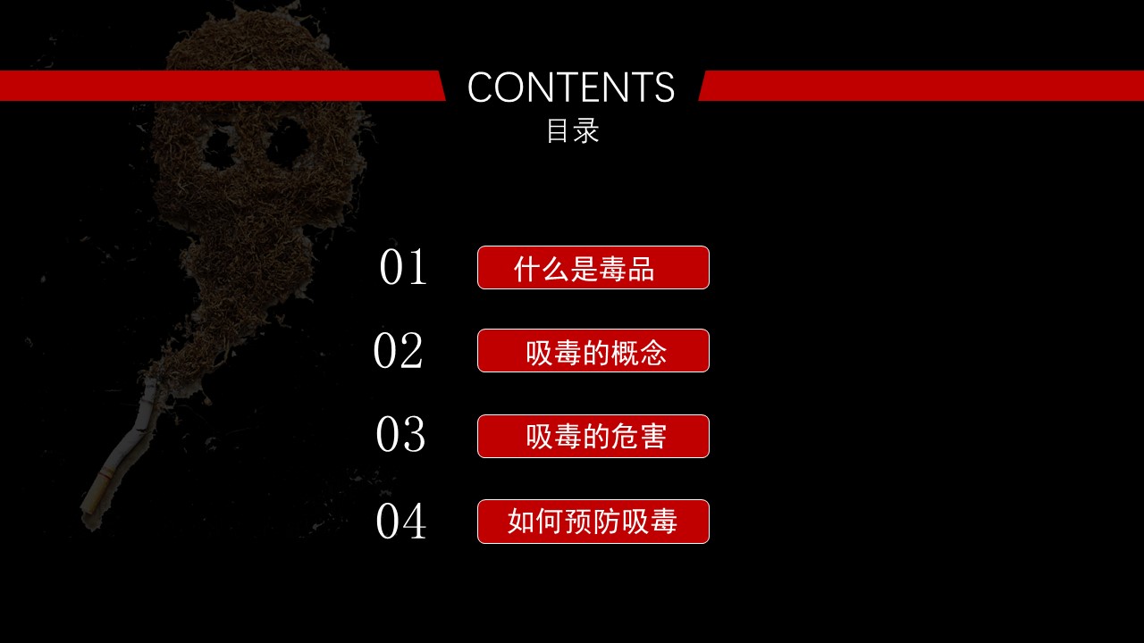 禁毒知识宣传资料ppt模板