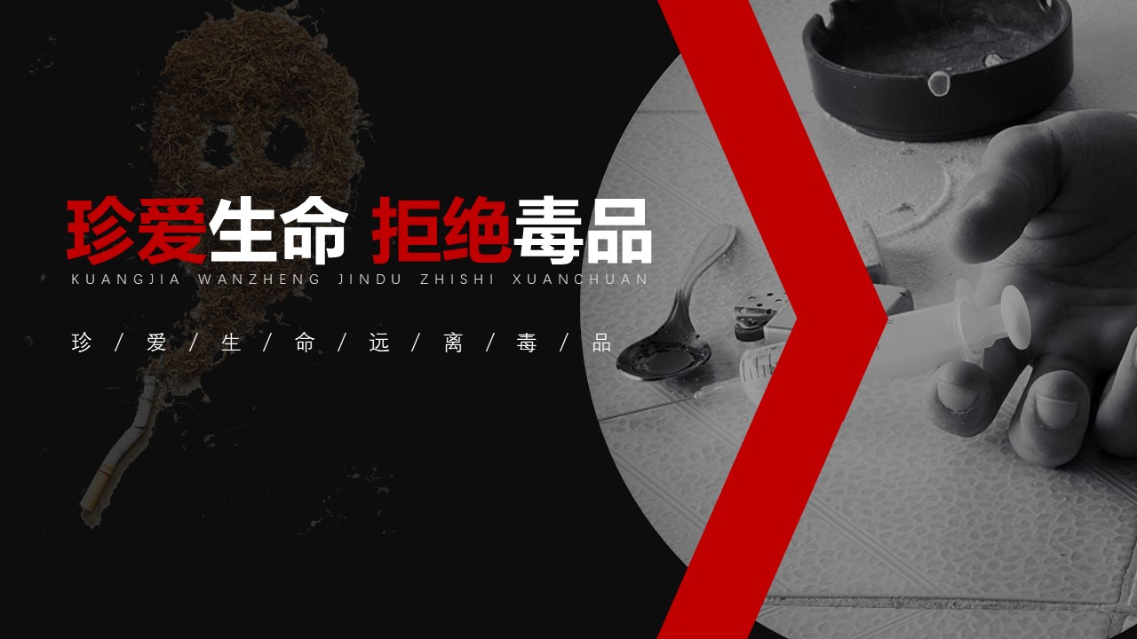 禁毒知识宣传资料ppt模板