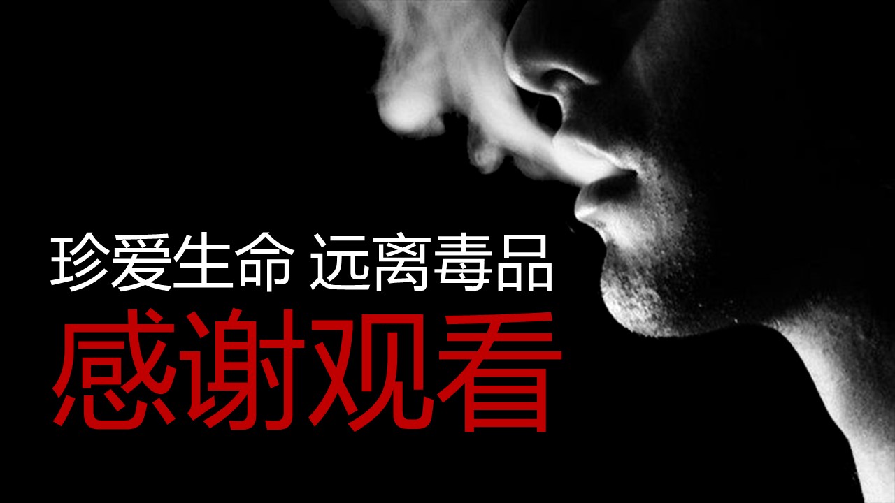 禁毒普法知识讲座ppt模板