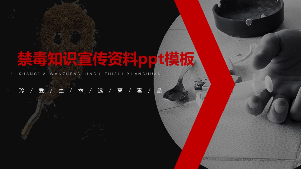 禁毒知识宣传资料ppt模板