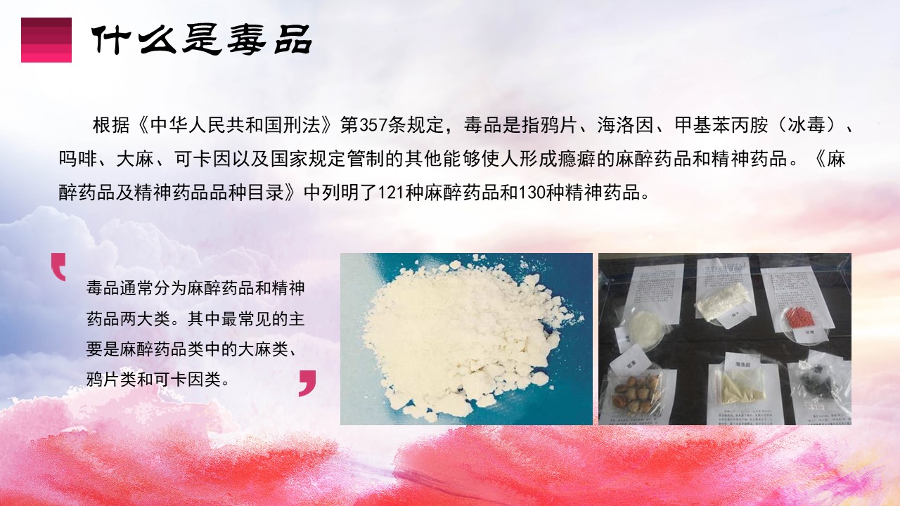 禁毒教育主题宣传活动ppt模板