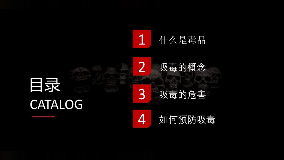 禁毒班队课ppt模板