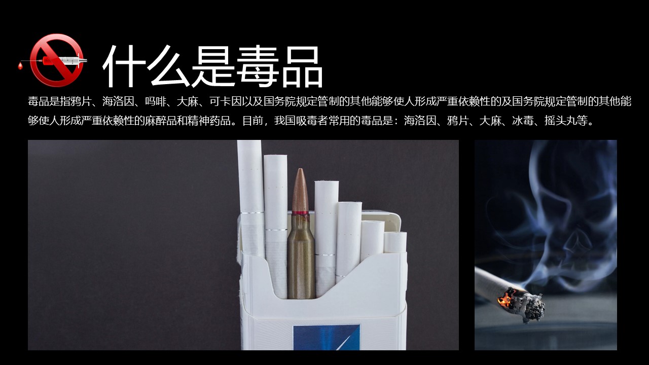 禁毒普法知识讲座ppt模板