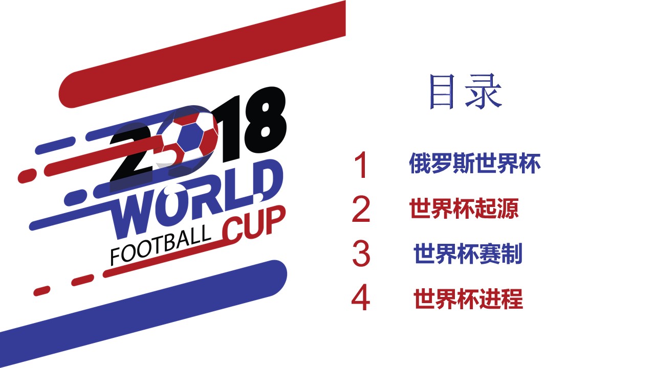 2018世界杯主题ppt模板