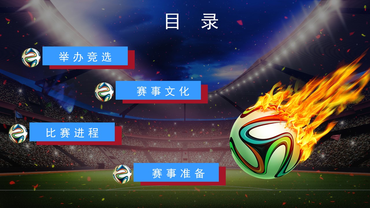 俄罗斯世界杯英语ppt模板