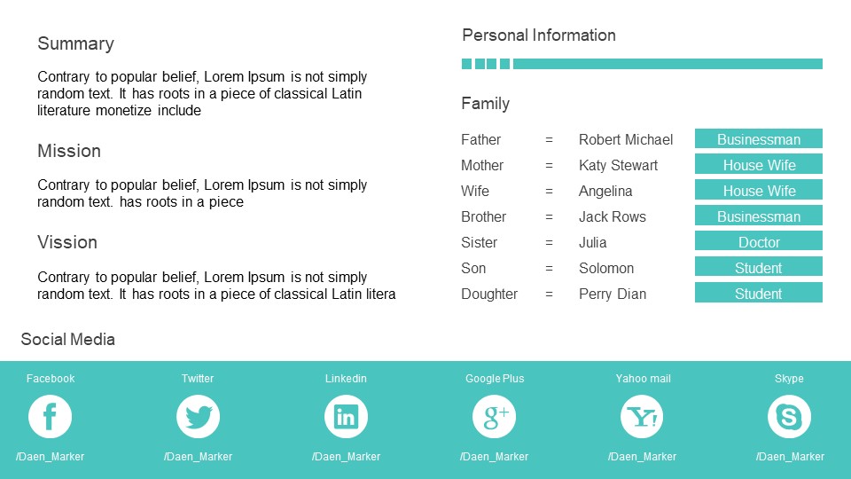 学生求职个人简历ppt模板