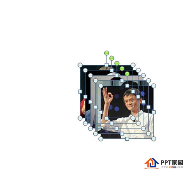 如何使用ppt制作人物头像轮播的效果？