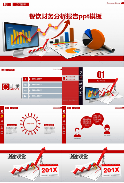 餐饮财务分析报告ppt模板