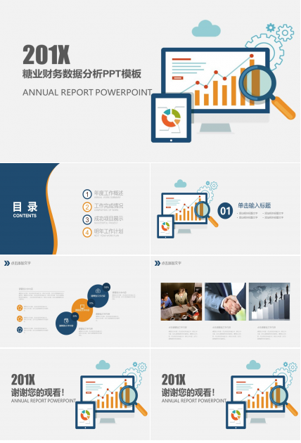 糖业财务数据分析ppt模板