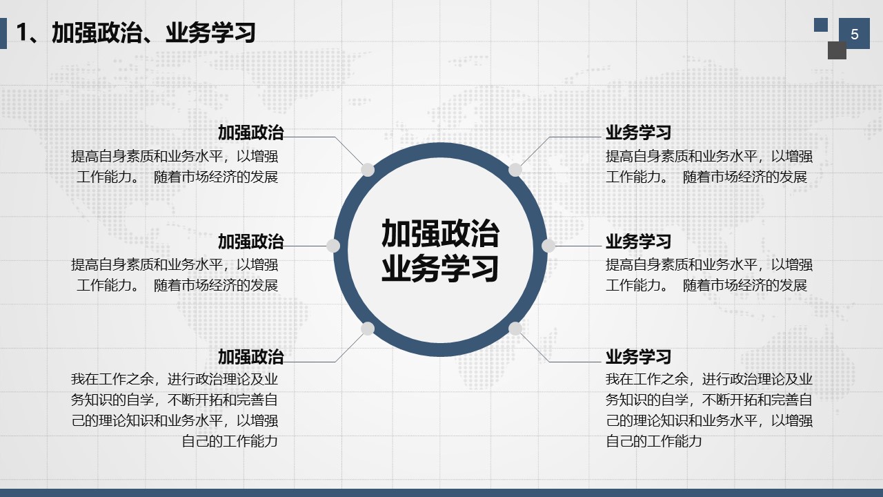 财务年度个人述职报告ppt模板