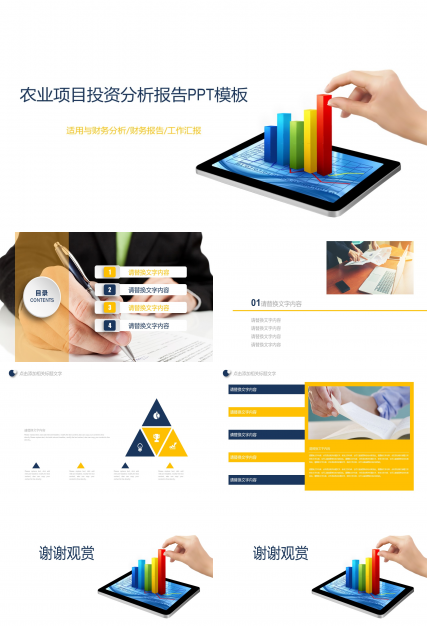 农业项目投资分析报告ppt模板