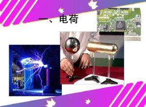 正电荷物理教学PPT演示模板