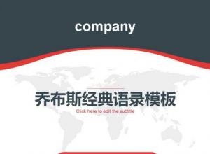 乔布斯经典语录PPT模板