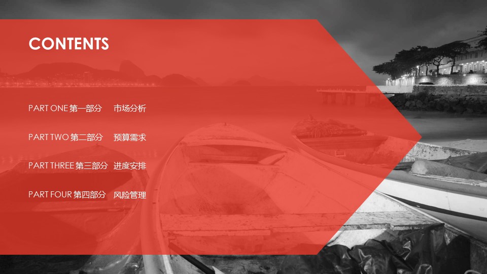项目招商计划书ppt模板