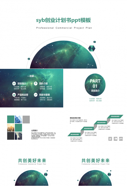 syb创业计划书ppt模板