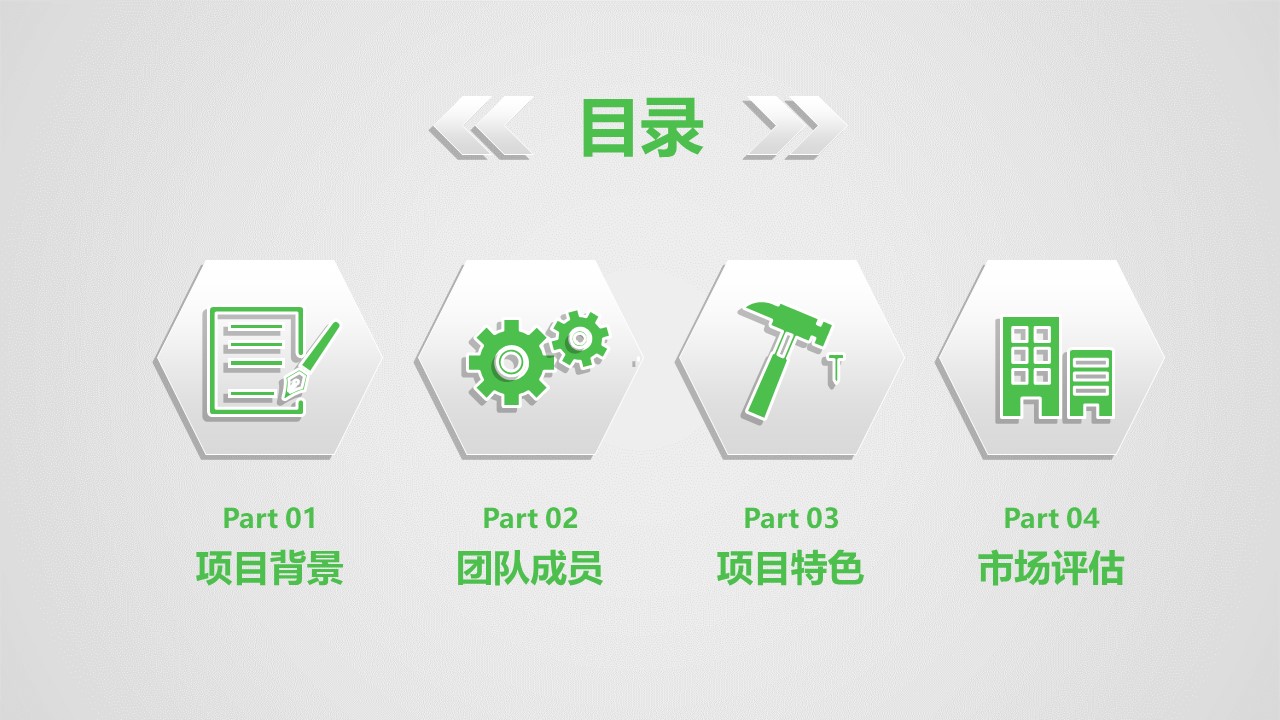 大学生创业小项目ppt模板