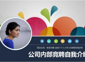 公司内部竞聘自我介绍ppt模板