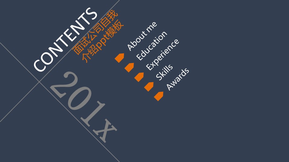 面试公司自我介绍ppt模板