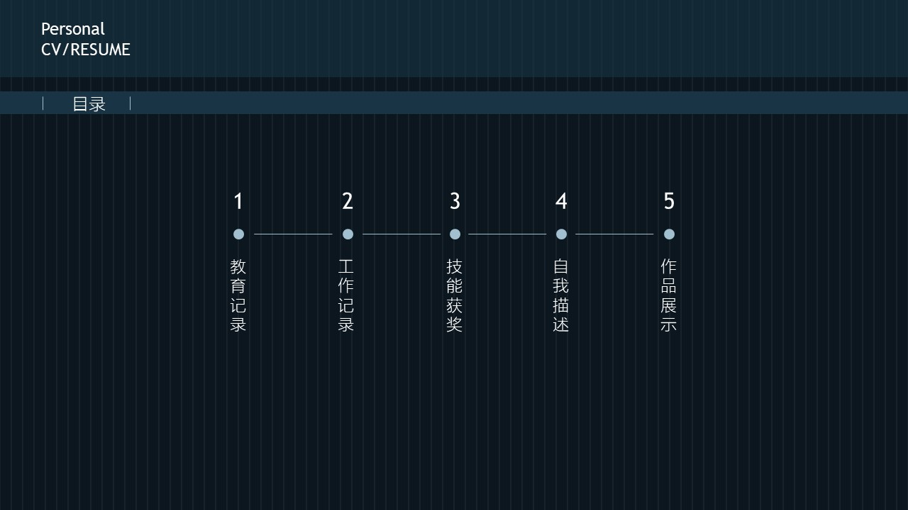 试用期转正精简ppt模板